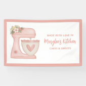 Made met liefdesbakkerij, gebanner spandoek (Horizontaal)