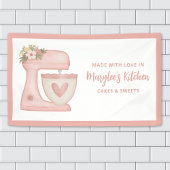 Made met liefdesbakkerij, gebanner spandoek