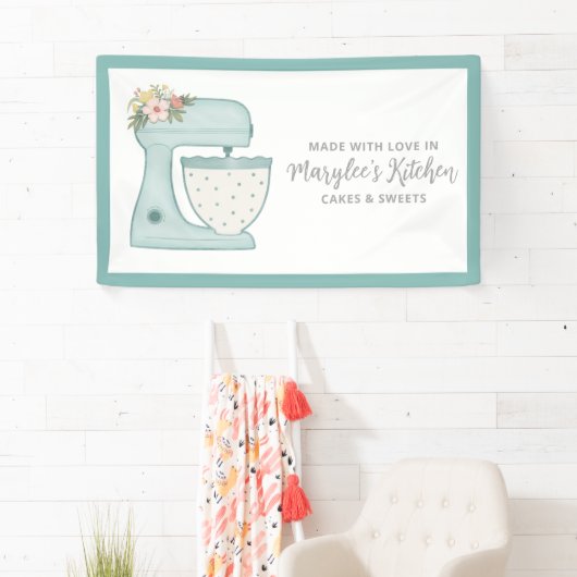 Made met liefdesbakkerij, gebanner spandoek (Insitu)