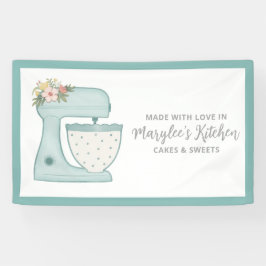 Made met liefdesbakkerij, gebanner spandoek