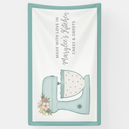 Made met liefdesbakkerij, gebanner spandoek (Verticaal)