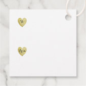 Made met Love Heart Stamp Faux Gold Foil Bedankjes Labels (Achterkant)