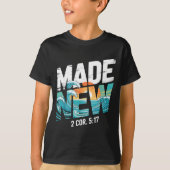 Made New Baptism Shirt Christian Shirts For Youth  (Voorkant)
