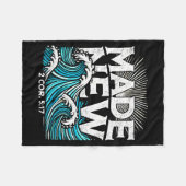 Made New Baptized Baptism Fleece Deken (Voorkant (Horizontaal))
