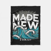 Made New Baptized Baptism  Fleece Deken (Voorkant)