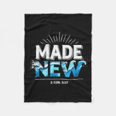 Made New Baptized Baptism Fleece Deken (Voorkant)