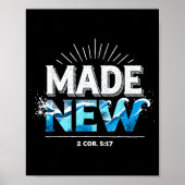 Made New Baptized Baptism  Poster (Voorkant)