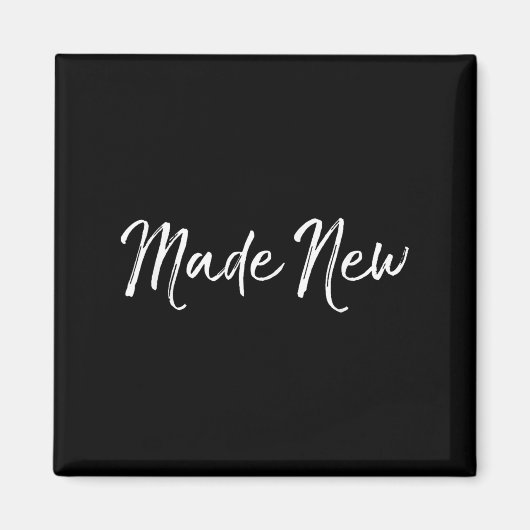 Made New Salvation Quote Faith Christian Baptism  Magneet (Voorkant)