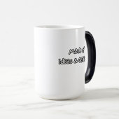 made of ideas & caffeine magische mok (Voorkant rechts)