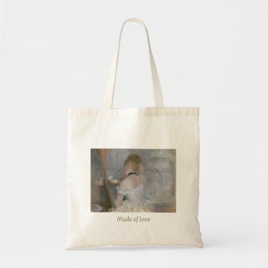 “Made of Love” Aesthetic Tote Bag – Romantic (Voorkant)