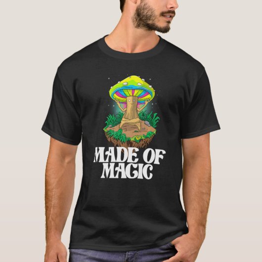 Made Of Mushroom  Women Magic Psilocybin Mushroom T-shirt (Voorkant)