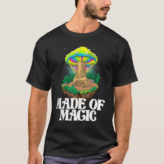 Made Of Mushroom   Women Magic Psilocybin Mushroom T-shirt (Voorkant)
