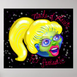 Made of Plastic Moeder Earth Girl Poster
