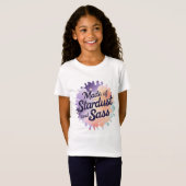 "Made of Stardust and Sass" Girls’ T-Shirt (Voorkant volledig)
