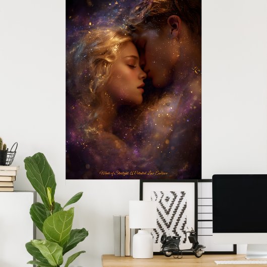 Made of Starlight: A Celestial Love Embrace Poster (Thuiskantoor)