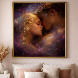 Made of Starlight: A Celestial Love Embrace Poster