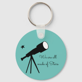 Made of Stars telescope quote Sleutelhanger