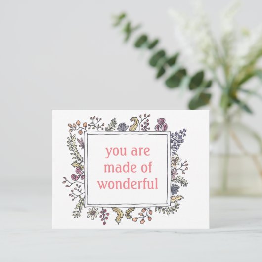 Made of Wonderful - Briefkaart - Sweet Reminder (Staand voorkant)