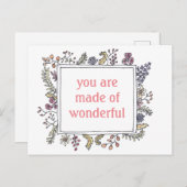 Made of Wonderful - Briefkaart - Sweet Reminder (Voorkant / Achterkant)