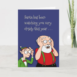 Made Santa's Naughty List Feestdagen Kaart