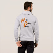 Made Sterke MS Warrior Hoodie (Achterkant volledig)