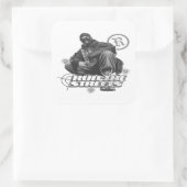 made street vierkante sticker (Tas)