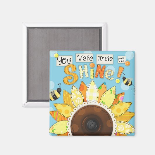 "Made to Shine" Inspirerend magneet (Voorkant / Achterkant)