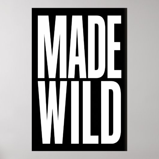 Made Wild Art Print Dynamic Gallery Wall Piece (Voorkant)