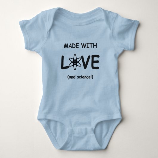 Made With Love (and science) Baby Bodysuit (Voorkant)