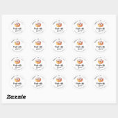 Made with Love Bakery Cinnamon Roll Modern Ronde Sticker (Vel)