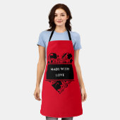 Made with Love Baking Cooking Cook Chef Kitchen Schort (Gedragen)