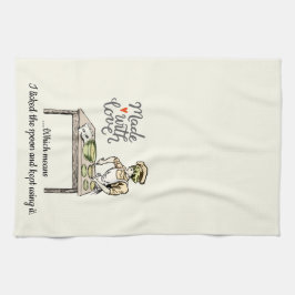 Made with Love betekent dat ik de Spoon Funny heb  Theedoek