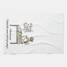 Made with Love betekent dat ik de Spoon Funny heb  Theedoek