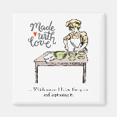 Made with Love betekent dat ik de Spoon heb gevrij Magneet (Voorkant)