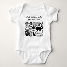 Made with Love & Chaos" Grappig Baby T-shirt - Sch