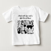 Made with Love & Chaos" Grappig Baby T-shirt - Sch (Voorkant)