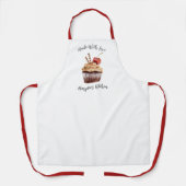 Made with Love Cupcake Bakery Chef Apron Schort (Voorkant)