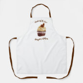 Made with Love Cupcake Bakery Chef Apron Schort (Voorkant)