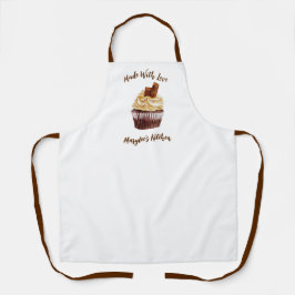 Made with Love Cupcake Bakery Chef Apron Schort