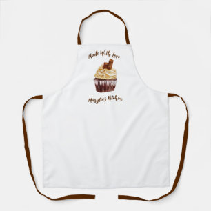 Made with Love Cupcake Bakery Chef Apron Schort
