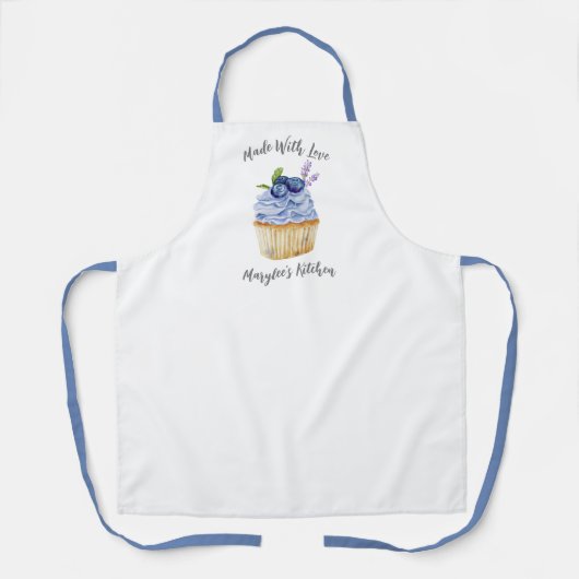 Made with Love Cupcake Bakery Chef Apron Schort (Voorkant)