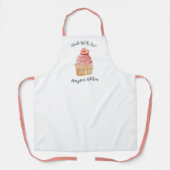 Made with Love Cupcake Bakery Chef Apron Schort (Voorkant)