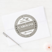 Made With Love Food Gift Sticker grijs kraft (Envelop)