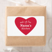 Made with Love Food Label (Insitu)