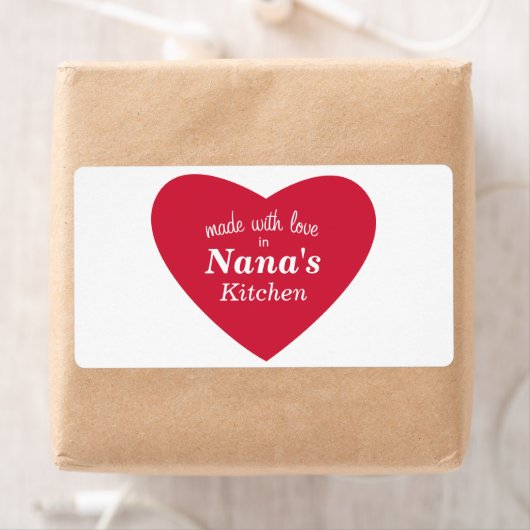 Made with Love Food Label (Insitu)