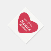 Made with Love Food Label Servet (Hoek)