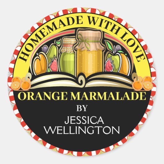 Made with Love Food Sticker (Voorkant)