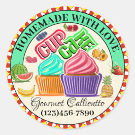 Made with Love Food Sticker