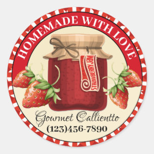 Made with Love Food Sticker