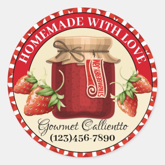 Made with Love Food Sticker (Voorkant)